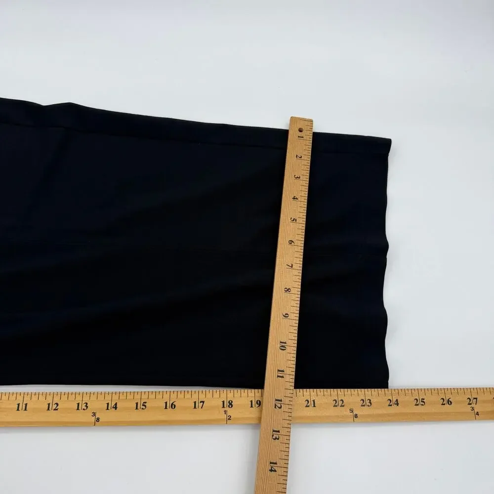 ATHLETA Cropped Straight Leg Black Casual Pant Size XL Pockets Pull On Relaxed - Picture 9 of 10